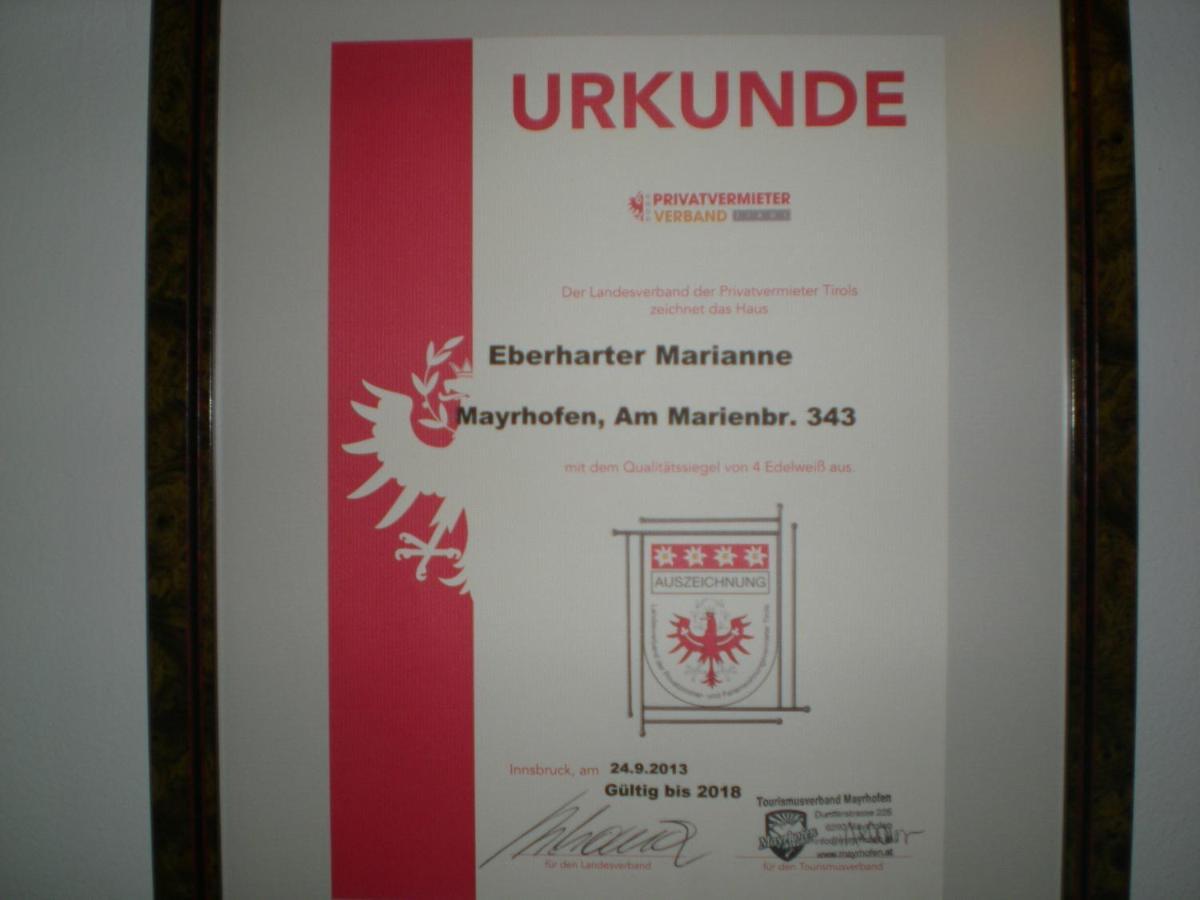 Haus Eberharter Apartment Mayrhofen Exterior foto